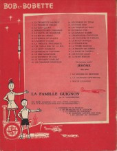 Verso de Bob et Bobette (2e Série Rouge) -13c1962- Le Castel de COGHEDUR