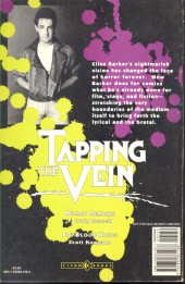 Verso de Tapping the Vein (1989) -1- Clive Barker's Tapping the Vein