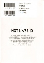Verso de Not Lives -10- Volume 10