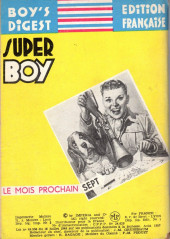 Verso de Super Boy (1re série) -96Bis- La mission d'Arturo Mendoza - 2