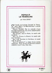 Verso de Walt Disney (Bibliothèque Rose) - Donald le Téméraire