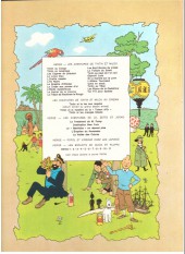 Verso de Tintin (Historique) -13B40- Les 7 boules de cristal