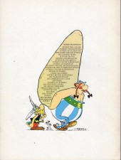 Verso de Astérix (en allemand) -1a1984- Astérix der gallier