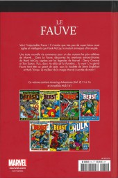 Verso de Marvel Comics : Le meilleur des Super-Héros - La collection (Hachette) -31- Le Fauve