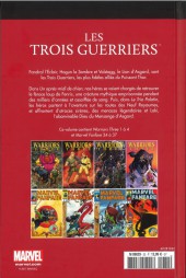 Verso de Marvel Comics : Le meilleur des Super-Héros - La collection (Hachette) -32- Les Trois Guerriers