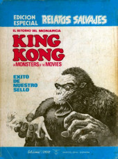 Verso de Relatos salvages  -1- Monsters of the Movies: Número Especial con King Kong