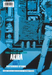 Verso de Akira (Glénat en N&B) -2a2017- Akira