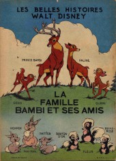 Verso de Les belles histoires Walt Disney (1re Série) -11- La famille Bambi et ses amis