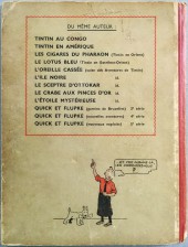 Verso de Quick et Flupke -2- (Casterman, N&B) -3A18- Quick et Flupke gamins de Bruxelles (3e série)