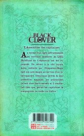 Verso de Black Clover -7- L'Assemblée des capitaines