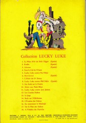 Verso de Lucky Luke -11a1962- Lucky Luke contre Joss Jamon