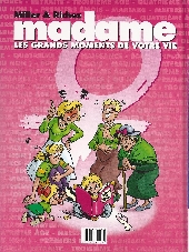 Verso de Madame, Monsieur - Les grands moments de votre vie