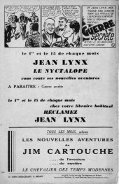 Verso de Jean Lynx, le nyctalope (1e Série - Ray Flo) -4- Terreur au château