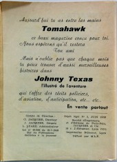 Verso de Tomahawk (Éditions du Puits-Pelu) -3- Tomahawk, l'esprit malin de la guerre