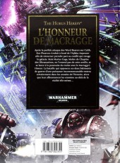 Verso de Warhammer 40,000 : L'Honneur de Macragge