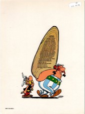 Verso de Astérix (en anglais) -23a84- Obelix and Co.