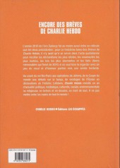 Verso de Charlie Hebdo -2010/09- Encore des Brèves de Charlie Hebdo