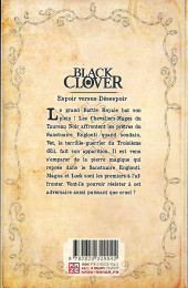 Verso de Black Clover -8- Espoir versus désespoir
