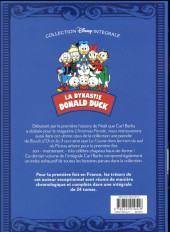 Verso de La dynastie Donald Duck - Intégrale Carl Barks -24- La Lettre du père Noël et autres histoires (1949)