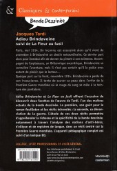 Verso de Adieu Brindavoine -Sco- Adieu Brindavoine suivi de La Fleur au fusil