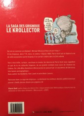 Verso de La saga des Grignoux - Le Krollector - Tome 1