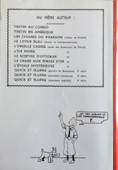 Verso de Tintin - Pastiches, parodies & pirates - Le secret de la Licorne