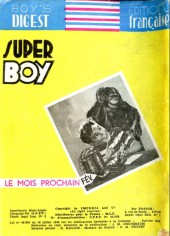 Verso de Super Boy (1re série) -66- Nylon carter - une aventure au caire
