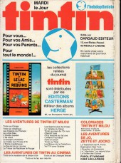 Verso de (Recueil) Tintin (L'hebdoptimiste) -13- N° 13