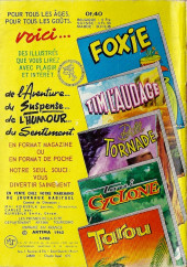 Verso de Tex Bill (Arédit) -10- L'épreuve du courage