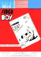 Verso de Super Boy (1re série) -23- Nylon Carter - Le trésor englouti