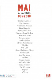 Verso de (Catalogues) Expositions - Mai à l'affiche 68 # 2018