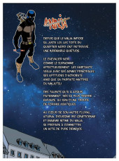 Verso de Le ninja (Y.I.L. Édition) -1- Menace sur Rodez