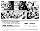 Verso de Aventures de Max Vigor (Artima) -8- Aventures de Max Vigor n°2 - Le rapt de Consuela Granados