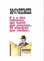 Verso de Mortimer -INT1- Le chasseur de primes 1-2