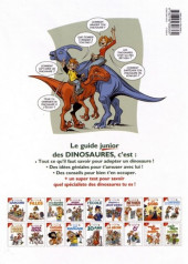 Verso de Les guides Junior -19- Les dinosaures