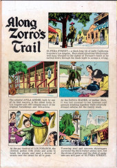 Verso de Four Color Comics (2e série - Dell - 1942) -882- Walt Disney presents Zorro - Scourge of Military Tyrants... Gallant Defender of the Poor