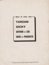 Verso de Tarzan (1re Série - Éditions Mondiales) - (Tout en couleurs) -Rec01- Album Spécial (du n°1 au n°5)