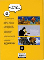 Verso de Poèmes en bandes dessinées -c2018- Poèmes de Victor Hugo en BD