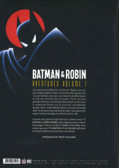 Verso de Batman & Robin - Aventures -1- Volume 1