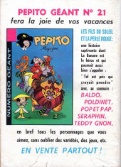 Verso de Pepito (1re Série - SAGE) -235- Grandes vacances et court-bouillon