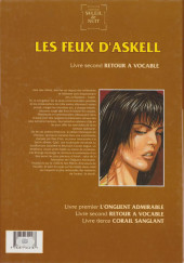 Verso de Les feux d'Askell -2a1994- Retour à Vocable