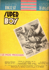Verso de Super Boy (1re série) -54- Le château des Shauten