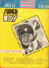 Verso de Super Boy (1re série) -56- La prisonnière de Ranckapur