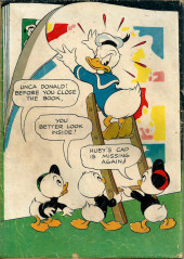 Verso de Four Color Comics (2e série - Dell - 1942) -29- Donald Duck and the Mummy's Ring