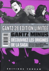 Verso de Gantz -28- Gantz 28 (Edition minus)