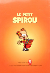 Verso de Le petit Spirou (Publicitaire) -Quick3- Chut, j'étudie !
