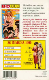 Verso de Confessions érotiques BD (Média 1000) -101- Sandrine : J'étais l'assistante d'une patronne perverse