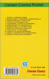 Verso de Gaston (en suédois) -Poche05- Länge leve latmasken !