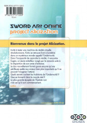 Verso de Sword Art Online - Project Alicization -1- Tome 1