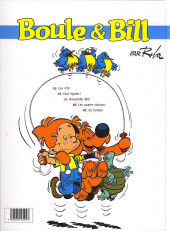 Verso de Boule et Bill -03- (Publicitaires) -BP France1- Bill, bam, Boule !